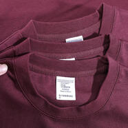 駱駝（CAMEL）300g酒紅色棗紅色圓領衛(wèi)衣男車厘子紅暗紅色磚紅色寬松長袖上衣女 酒紅色 M