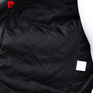 皮爾卡丹（pierre cardin）2025秋冬短款夾棉皮衣女收腰修身外套 加棉 XL (110-120斤)