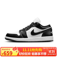 耐克NIKE休閑鞋男女熊貓AJ 1喬丹JORDAN 1運(yùn)動(dòng)鞋DC0774-101黑白38.5