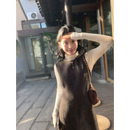 京東嚴選小香風(fēng)羊毛無(wú)袖連衣裙女秋冬收腰顯瘦內搭毛呢背心短裙 棕色雪花點(diǎn)現貨 S S