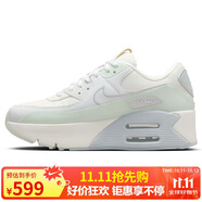 耐克NIKE休閑鞋女子減震AIR MAX 90 LV8運(yùn)動鞋HF0782-102帆白/綠38
