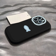 藍色小魚(yú)適用蘋(píng)果17/16/15/14Pro泡芙手機殼iphone13/12/11硅膠x/ 泡芙殼-黑色-JS929藍色小魚(yú) 蘋(píng)果17