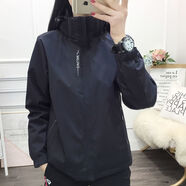花花公子（PLAYBOY）新款秋冬季沖鋒衣女三合一可拆卸加絨加厚防風(fēng)防水保暖外套男戶(hù)外 黑色 女兩件套6268 M 男 100-115斤穿