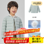 波司登（BOSIDENG）25新款男女童短款輕薄兒童羽絨服內(nèi)膽5A抗菌T250130050DS 云川綠|4842男女同款 105 52