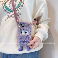 阿凡尼（AFFANNI）阿凡尼紫色毛茸茸小怪獸適用oppore0手機殼reno9卡通搞怪reon5k秋 紫色毛茸茸小怪獸+毛絨斜挎 OPPO其他型號