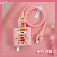 X適用于iQOO15充電器數據線(xiàn)保護套100W快充頭iQOO13防斷裂修復神器 雙typec保護套四件套印花款【粉公主請發(fā)財】