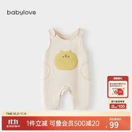 babylove寶寶背帶褲春秋外穿連體褲超萌可愛休閑長褲洋氣嬰兒褲子