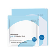UMHCLUB攸秘DeepCollagenfacemask凝膠深層膠原蛋白白變透面膜5片 深層膠原蛋白透明質(zhì)酸B5保