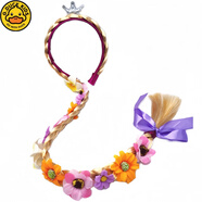 G.duck萬(wàn)圣節南瓜蝙蝠衫冰雪奇緣愛(ài)莎白雪公主兒童表演服裝小精靈連衣裙 花朵辮子發(fā)箍 100 cm