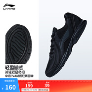 李寧運(yùn)動(dòng)鞋男鞋秋季輕便透氣網(wǎng)面緩震跑步鞋黑色低幫軟底休閑慢跑鞋 【透氣網(wǎng)面】黑色(009款)-4 42
