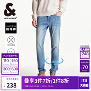 杰克·瓊斯（JACK&JONES）男裝秋冬季牛仔褲男彈力修身褲子男百搭男褲休閑男士牛仔褲四季款 E39 牛仔藍 32 175 W32/L32
