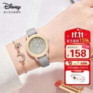 迪士尼（Disney）手表女簡約小圓盤帶日歷石英表初高中學(xué)生女孩防水手表MK-11854GY