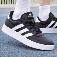阿迪達斯（adidas）男鞋休閑鞋 25秋新款運動鞋時尚復古網(wǎng)球鞋子舒適耐磨透氣滑板鞋 時尚黑白【BREAKNET 2.0】 44 內(nèi)長270mm