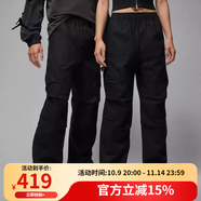 NIKEJordan耐克喬丹男子黑色寬松機能風(fēng)長(cháng)褲工裝輕便HV0531-010 S