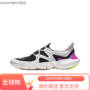 耐克（NIKE）NikeFree RN 5.0赤足男鞋透氣減震女鞋運動(dòng)休閑跑步鞋 AQ1316 AQ1289-100 灰紫 37.5