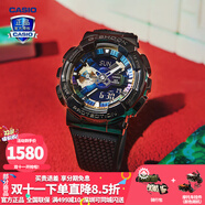 卡西歐（CASIO）【送禮物】男手表G-SHOCK黑武士悟空黑金潮流時尚運動電子表 GM-110B-1多彩炫酷黑-全國聯(lián)保