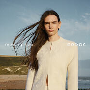 ERDOS×swaying聯(lián)名系列 半高領(lǐng)裝飾女開(kāi)衫 白 S 160/80A