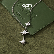 APM Monaco[楊紫同款]六芒星項鏈女生設(shè)計感生日時尚飾品送女友生日七夕禮物 經(jīng)典三顆六芒星項鏈