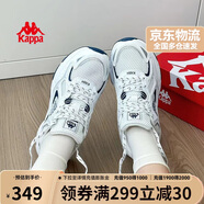 卡帕（Kappa）官方羽翼背靠背老爹鞋女秋季厚底增高休閑運動鞋子女 經(jīng)典白 38