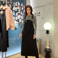 Jessy line女士休閑短裙411112043 黑色 L