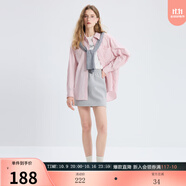 三彩【100棉】2025秋季新款長(cháng)袖寬松條紋襯衫翻領(lǐng)襯衣開(kāi)衫上衣M 淺粉條紋 L 165/88A