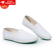 LZJV小白鞋男童室內鞋兒童帆布鞋女童白球鞋體操鞋白網(wǎng)鞋武術(shù)鞋男女鞋 祥宇套腳 24 碼【17】?jì)葟郊s16.5CM