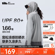蕉下（beneunder）防曬衣女春夏涼感防紫外線新款A(yù)L818遠山灰L