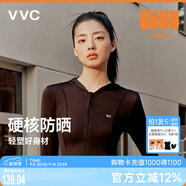 VVC防曬衣服女士修身冰絲涼感防紫外線城市輕戶外外套 時尚黑 L
