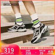 斯凱奇（Skechers）男鞋秋季厚底老爹鞋休閑熊貓鞋軟底運(yùn)動(dòng)鞋237067