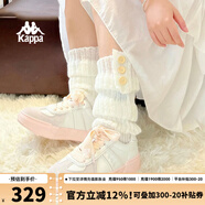 KAPPA卡帕女鞋厚底滑板鞋子女2025秋季新款運(yùn)動(dòng)休閑鞋軟底德訓(xùn)鞋小粉鞋 經(jīng)典白/冷灰色 35