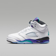 耐克（NIKE）Air Jordan 5 GS AJ 5 喬 5籃球鞋 白色/冰葡萄紫/黑/祖母綠HQ7980-100 35.5