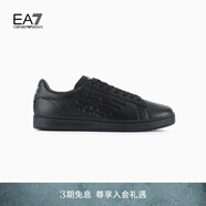 EMPORIO ARMANI/阿瑪尼官方旗艦EA7新款/男女情侶輕戶外綁帶休閑運(yùn)動(dòng)板鞋 A083-黑色 （尺碼偏小，建議拍大一碼） 35.5 ( IT 3.5 | 35 1/3)