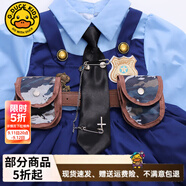 G.DUCKKIDS朱迪兔子警官cos服洛麗塔公主裙女童春秋兒童禮服裙子女孩連衣裙 腰帶包包毛球兔子【單買(mǎi)不發(fā)】 130 （建議身高120cm 8-9歲）cm