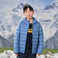 雅鹿【斷碼特價(jià)】?jì)和p薄羽絨服男女童2024冬季新款中大童寶寶 碧落藍 0壓力 150 cm 充絨量50g