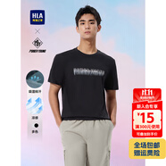 海瀾之家短袖T恤衫男女情侶裝25新款涼感輕薄休閑舒適短袖夏季 HNTBW2J022A-黑色51 M -170/88A