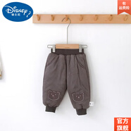 迪士尼（DISNEY）冬裝嬰兒特厚夾棉冬天嬰幼兒0-3歲寶寶保暖加厚大PP褲子加絨長(cháng)褲1 旗 艦官 方灰色 旗 艦官 方73 建議身高（66-73）