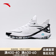 安踏（ANTA）輕狂丨氮科技籃球鞋男低幫透氣實(shí)戰運動(dòng)鞋112421614 安踏白/純凈白/黑-1 42.5