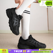 亞瑟士（asics）女鞋跑步鞋2025秋季新款JOG 100T寬楦透氣輕便減震黑色軟底運動鞋 /黑武士/入門跑鞋 /曬圖退10 35.5 (225mm)
