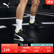 彪馬（PUMA）姜偉澤同款緩震防滑透氣實戰(zhàn)低幫籃球鞋男女TRIPLE195217 黑色-白-08 46