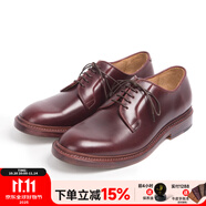 玩累了的孩子！前行吧！Country Boots 固特異手工德比行者紳士皮鞋 泰慶油蠟皮酒紅色A6# 43