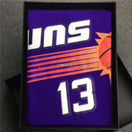 杜西哲（DUXIZHE）刺繡太陽(yáng)隊納什球衣13號復古網(wǎng)眼34號巴克利籃球服球褲背心男女 納什紫色上衣 xxl