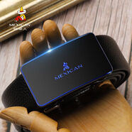 稻草人皮帶男真皮自動(dòng)扣純腰帶牛皮百搭年輕人潮褲帶青年腰帶 【主圖款內穿熱賣(mài)A1】頭層牛皮 120cm cm