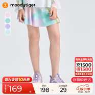 moodytiger【仙女家族】女童短裙柔軟親膚夏季兒童裙子防走光印花運動半身裙