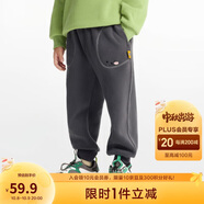 巴拉巴拉童裝兒童長(cháng)褲男童女童搖粒絨褲子2024冬裝束腳休閑褲208424108228