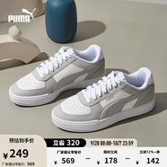 彪馬（PUMA）經典復古透氣休閑板鞋男女同款新款運動鞋CAVEN 399398 白-灰色-灰色-02 38