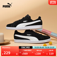 彪馬（PUMA）復(fù)古休閑黑白薄底板鞋男女款經(jīng)典百搭運(yùn)動(dòng)鞋SMASH 361730 黑色-白-01 35.5