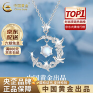 中國(guó)黃金（CHINA GOLD）藍(lán)桉與鳥(niǎo)純銀項(xiàng)鏈女生2025新款吊墜輕奢生日禮物中秋節(jié)禮物送女友 （刻字/代寫(xiě)賀卡）藍(lán)桉與釋槐鳥(niǎo)項(xiàng)鏈【中金禮盒】