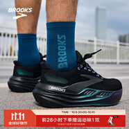 布魯克斯（BROOKS）Glycerin甘油MAX 超級甘油男女夏季透氣緩震專業(yè)慢跑鞋運動跑步鞋 男款 月光系列 黑 44.5