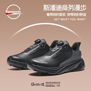 Sprandi斯潘迪冬季新品休閑鞋男子商務(wù)運動(dòng)鞋休閑時(shí)尚百搭 黑/城堡灰-2 41 碼