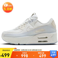 耐克NIKE女子 運動板鞋AIR MAX 90 LV8運動鞋HF0782-100白藍(lán)38.5